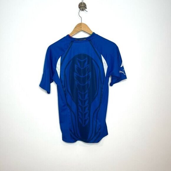 Italia Men’s Medium Puma Soccer Jersey Football Shirt Blue 2010 2011 Azzurri - Picture 7 of 14